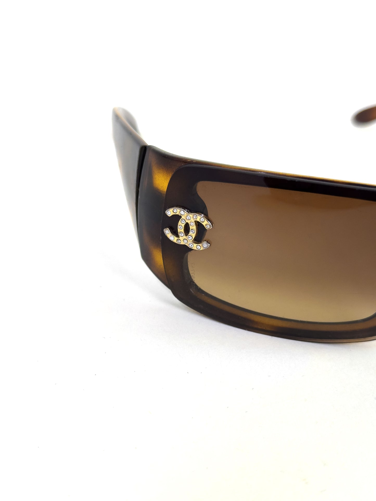 CHANEL 5088-B crystal tortoiseshell sunglasses