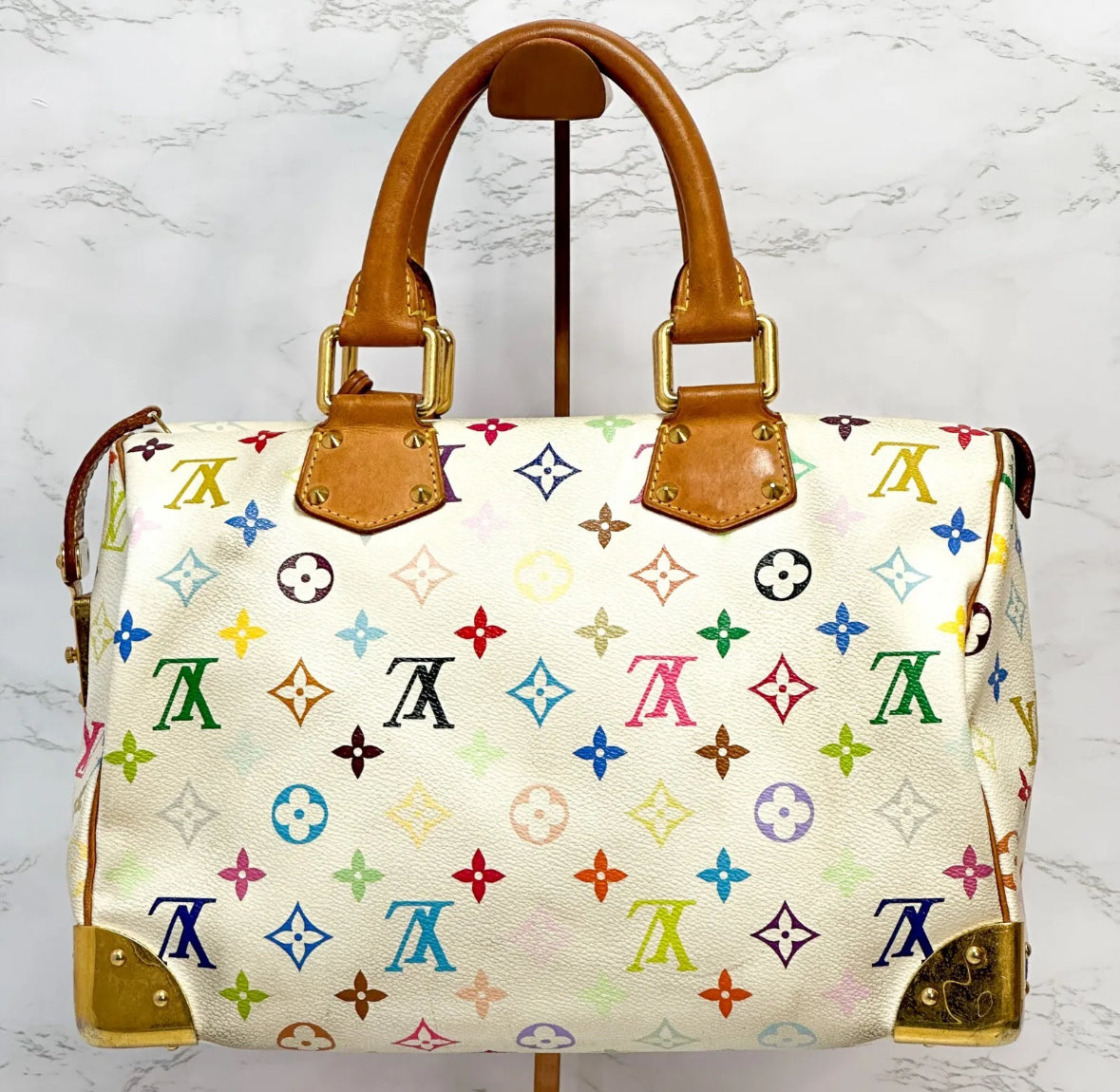 LOUIS VUITTON x Takashi Murakami multicolor speedy 30