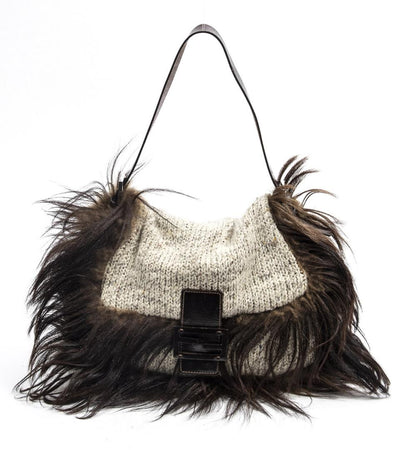 FENDI crochet fur mamma baguette