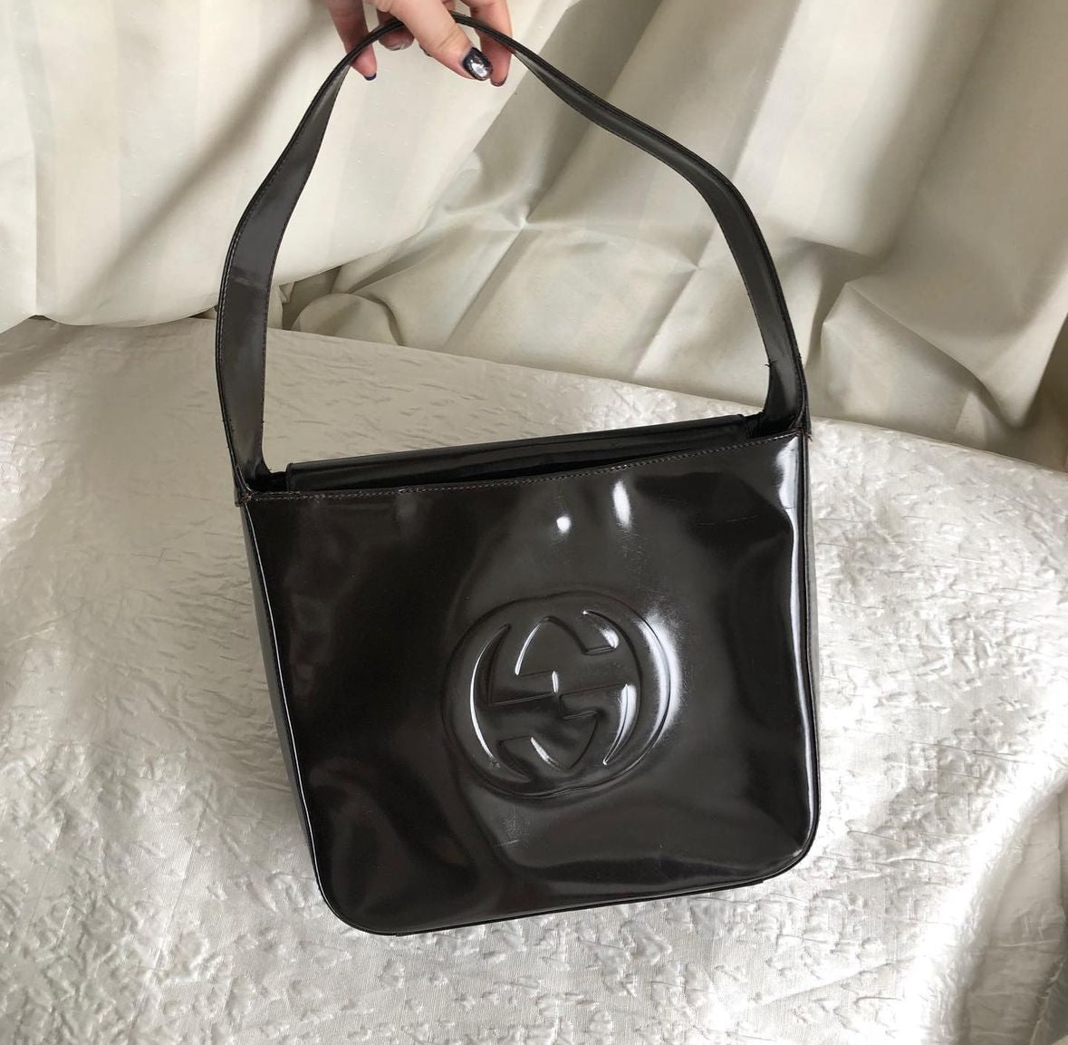 GUCCI mini patent handbag