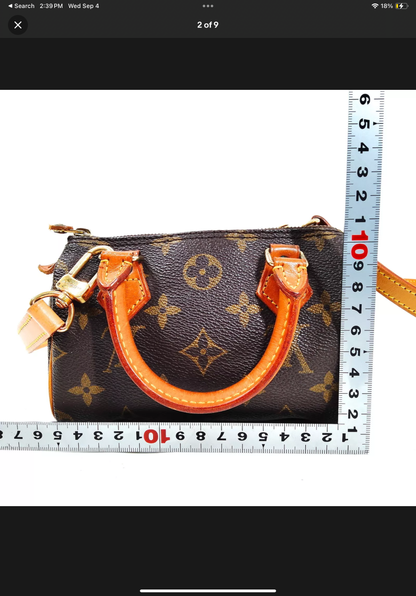 LOUIS VUITTON mini speedy with strap