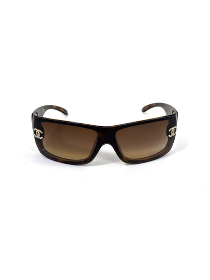 CHANEL 5088-B crystal tortoiseshell sunglasses