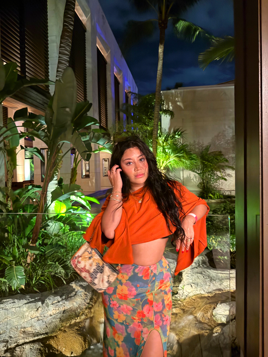 FENDI floral zucca pochette