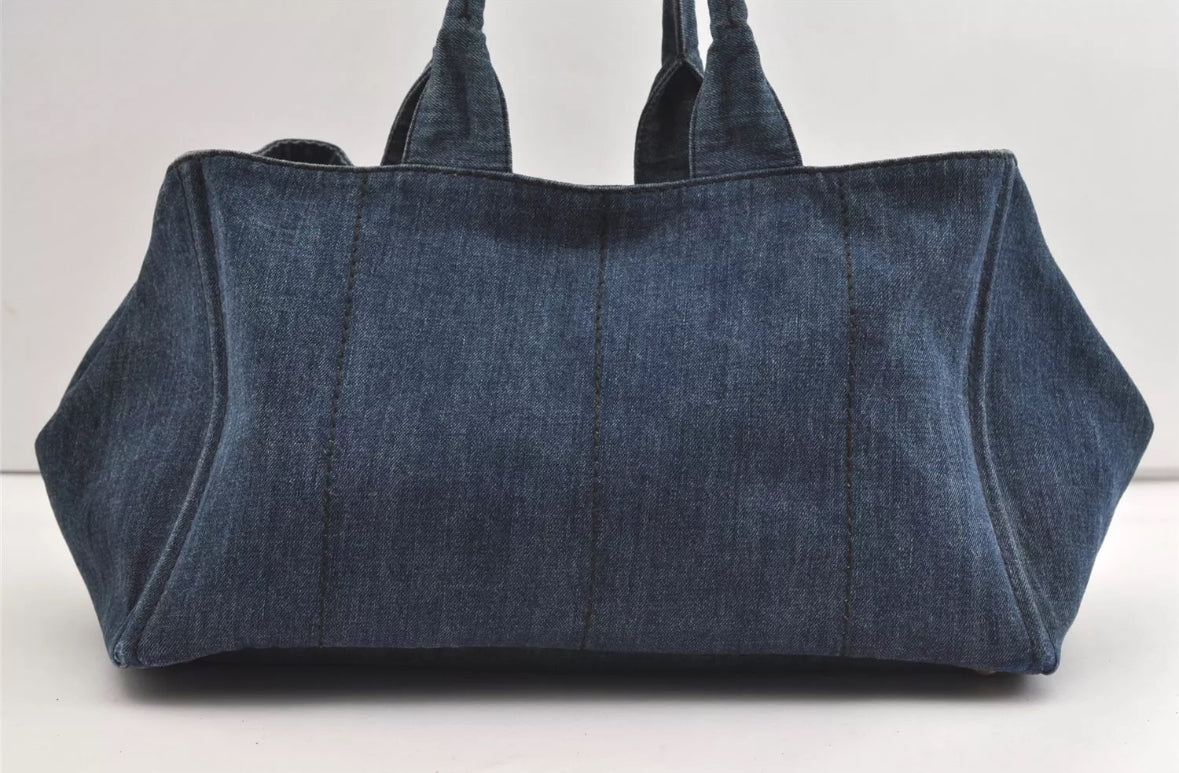 PRADA denim canapa tote