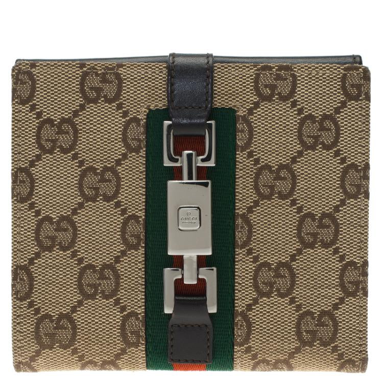 GUCCI monogram Sherry Jackie wallet