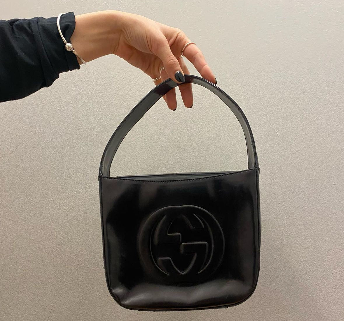 GUCCI mini patent handbag