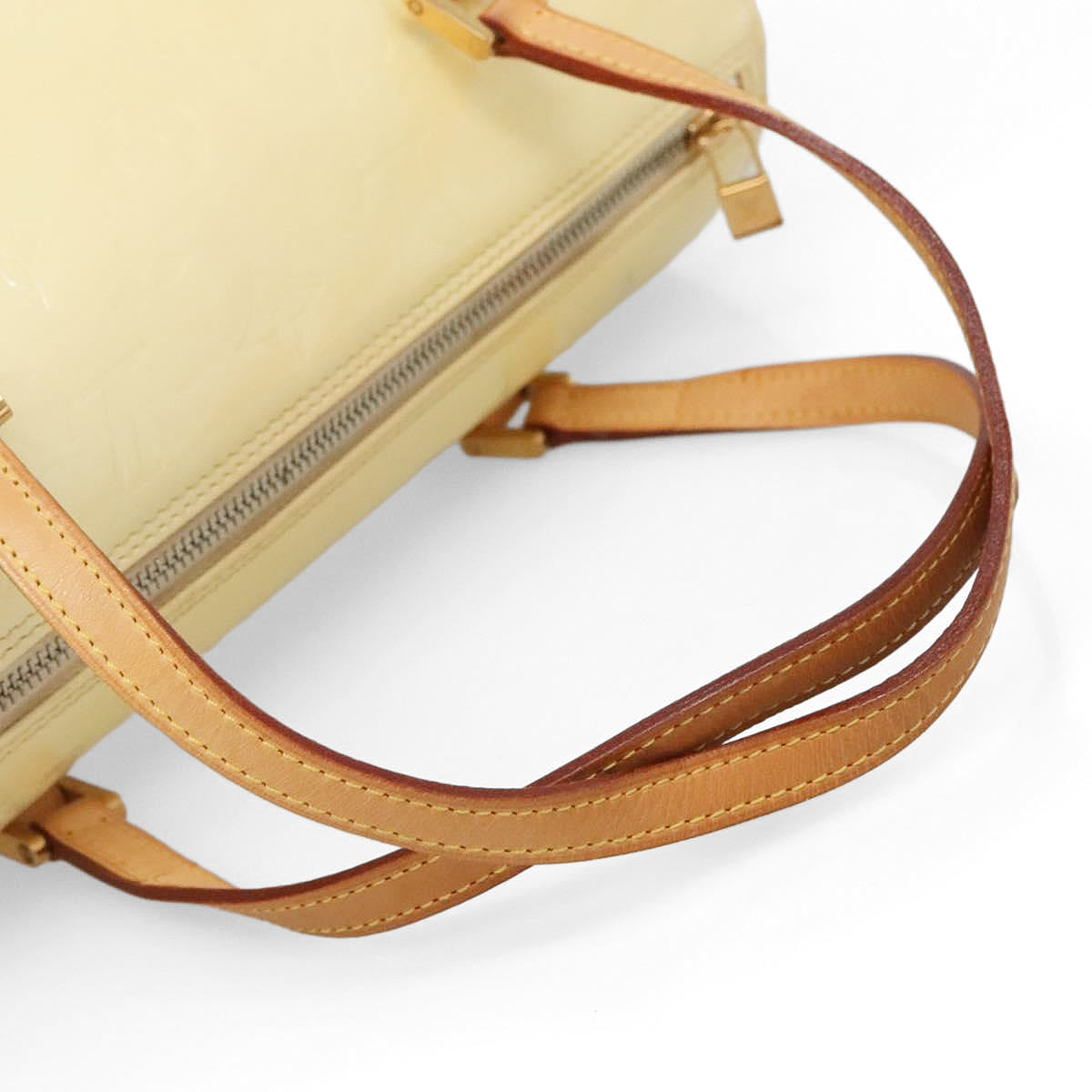 LOUIS VUITTON pastel yellow vernis Bedford