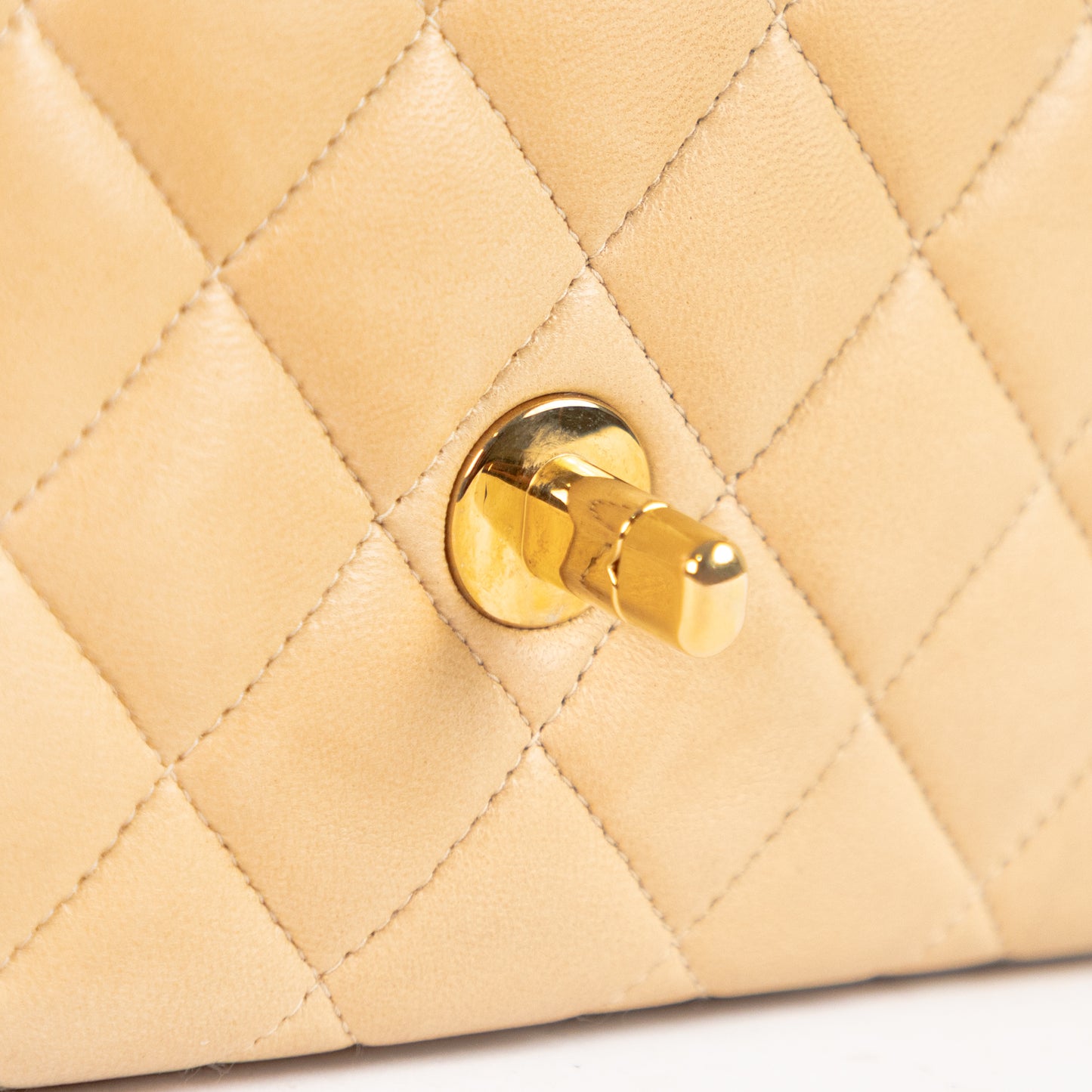 CHANEL top handle lambskin flap bag