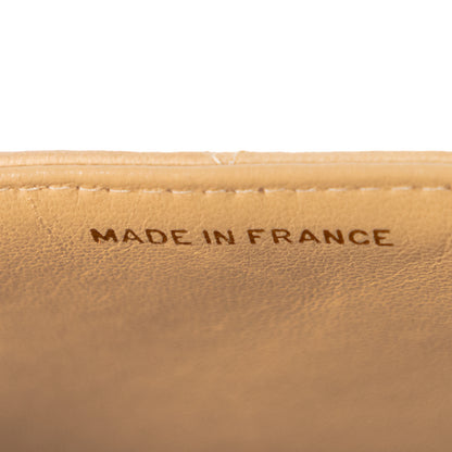 CHANEL top handle lambskin flap bag