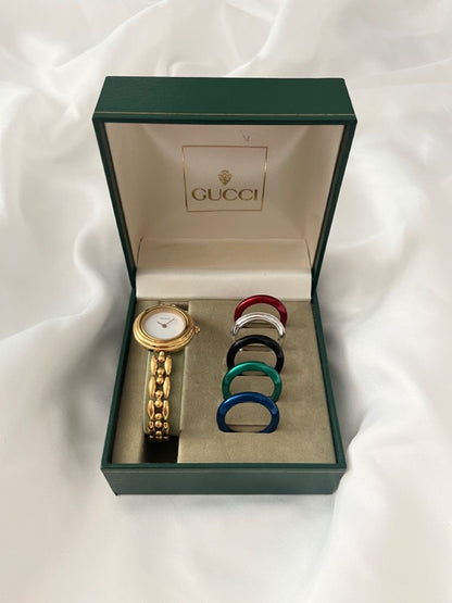 GUCCI interchangeable bezel watch set