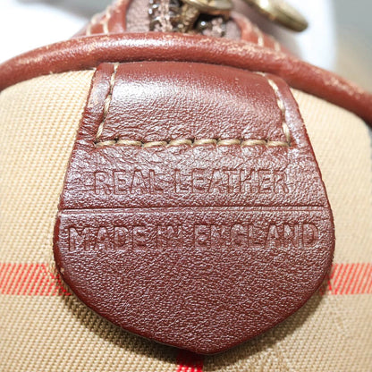 BURBERRY novacheck canvas boston bag