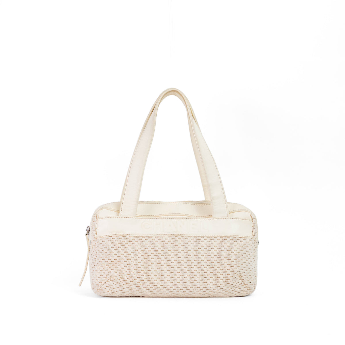 CHANEL lax crochet bowler bag