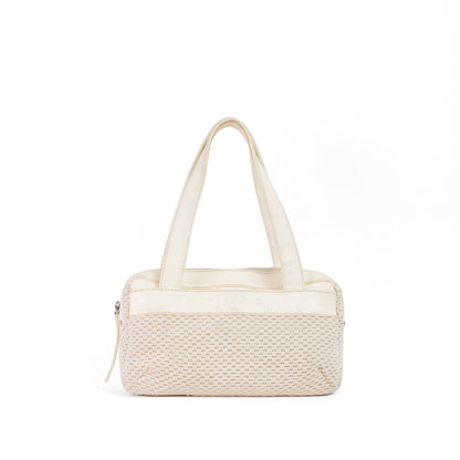 CHANEL lax crochet bowler bag