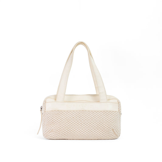 CHANEL lax crochet bowler bag