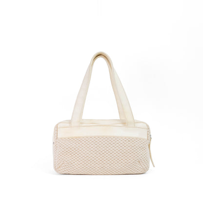 CHANEL lax crochet bowler bag
