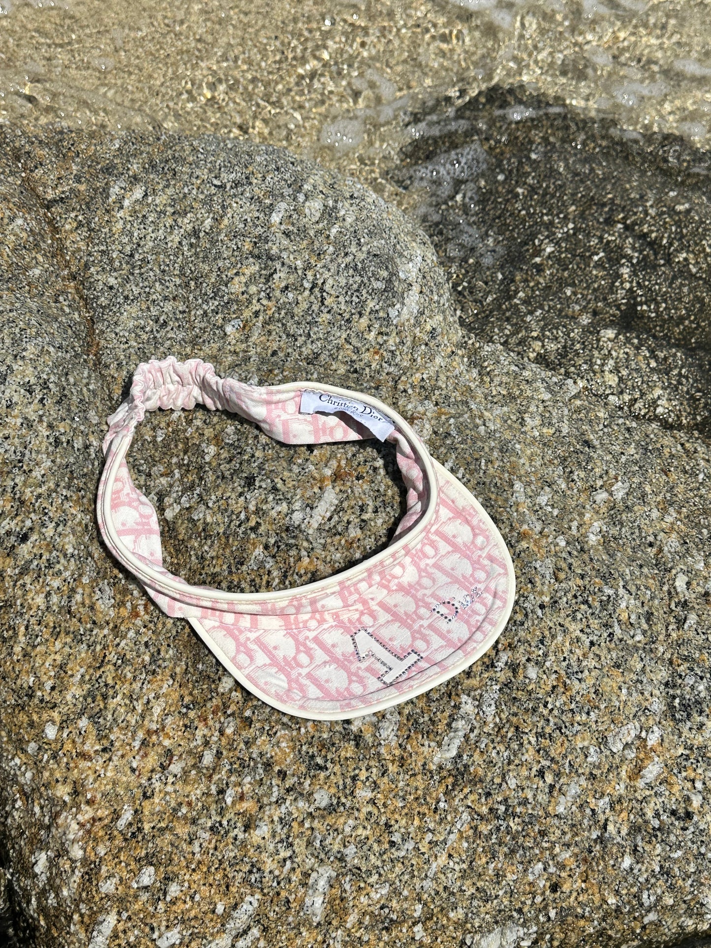 DIOR pink monogram visor