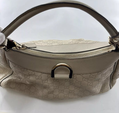 GUCCI cream abbey D shoulder bag