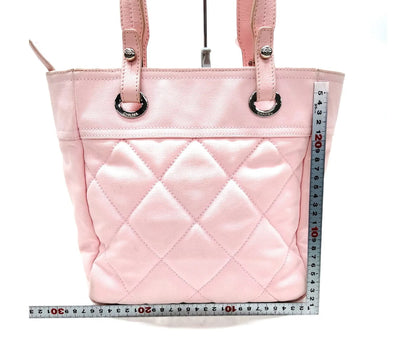 CHANEL Barbie pink charm tote