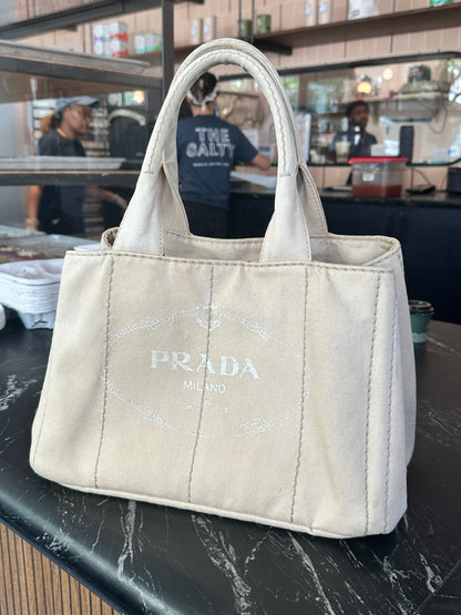 PRADA canapa tote