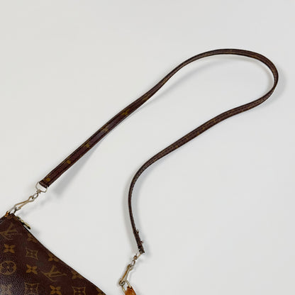 LOUIS VUITTON pochette with crossbody leather strap