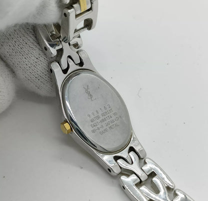 YSL dainty two tone watch 990162