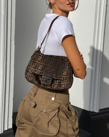 FENDI zucca flap mamma baguette
