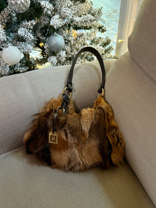 FENDI calf fur shoulderbag