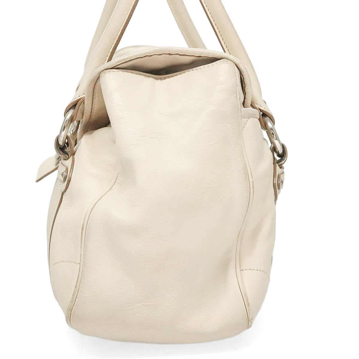 DIOR cream saint germaine leather flap bag