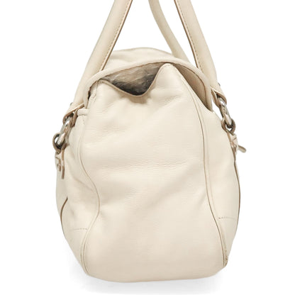 DIOR cream saint germaine leather flap bag