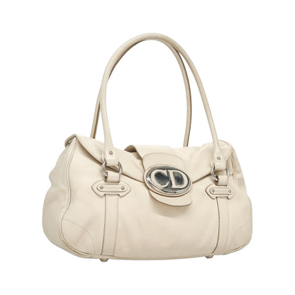 DIOR cream saint germaine leather flap bag
