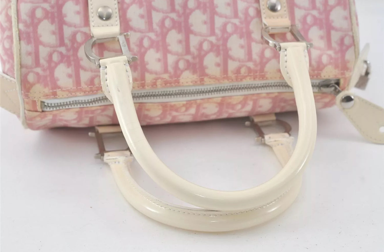 DIOR x John Galliano pink trotter Boston bag