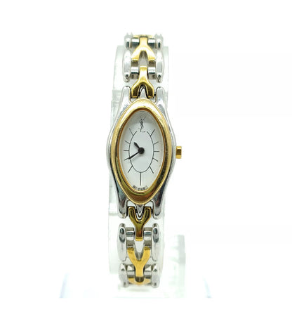 YSL dainty two tone watch 990162