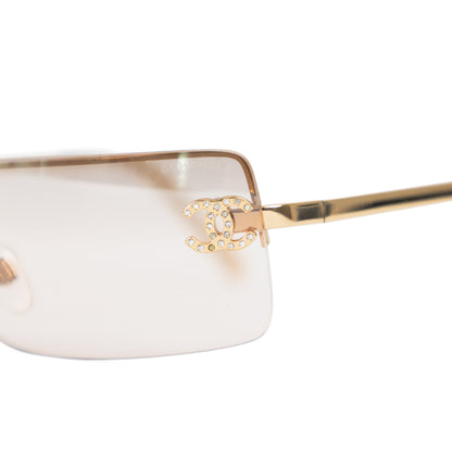 CHANEL 4104-b crystal sunglasses