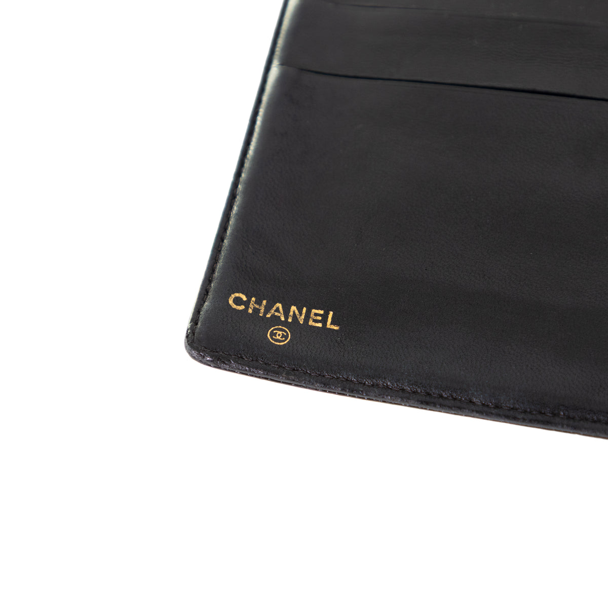 Chanel leather bifold wallet