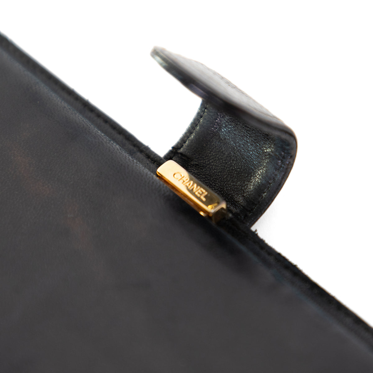Chanel leather bifold wallet