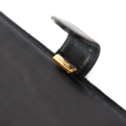 Chanel leather bifold wallet