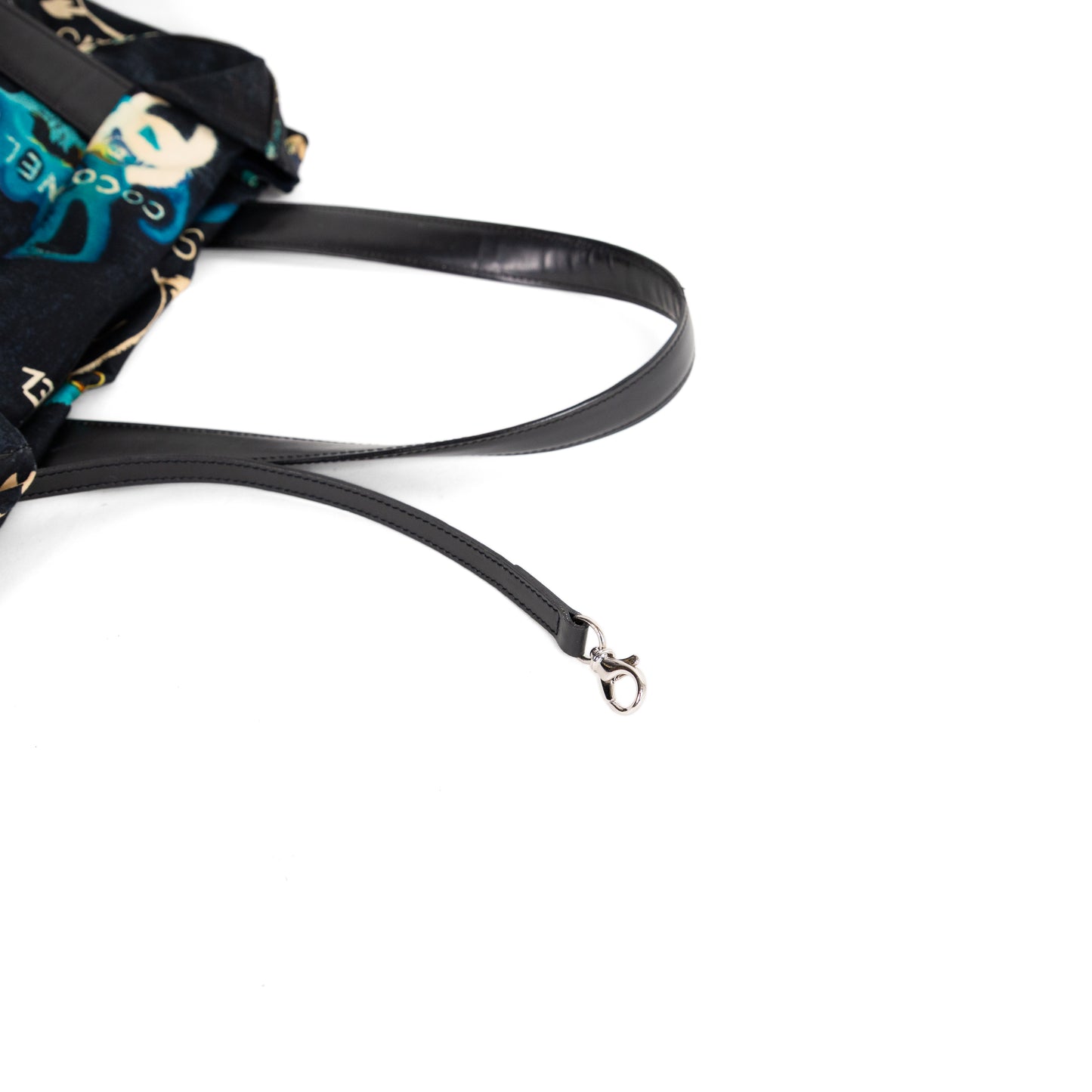 CHANEL graffiti print canvas tote