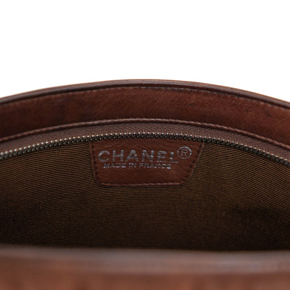 CHANEL brown leather tote