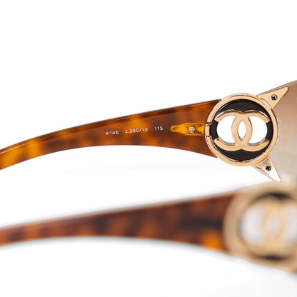 CHANEL 4146 shield sunglasses