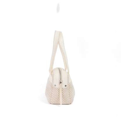 CHANEL lax crochet bowler bag