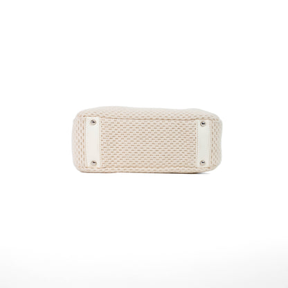 CHANEL lax crochet bowler bag
