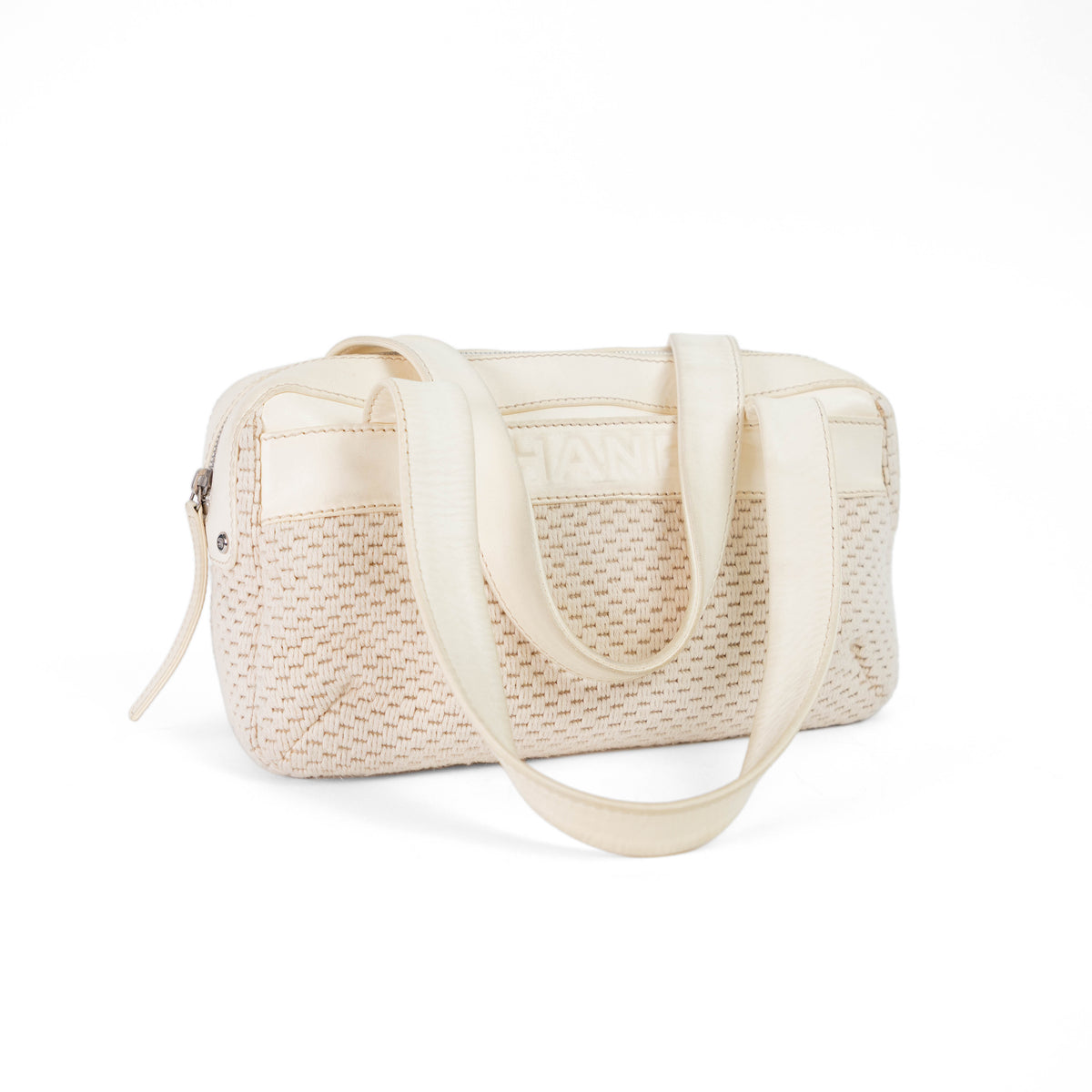 CHANEL lax crochet bowler bag