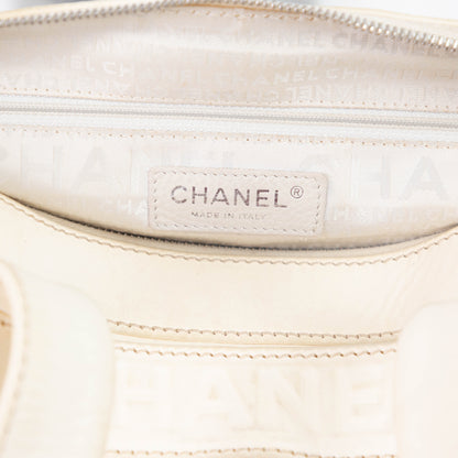 CHANEL lax crochet bowler bag