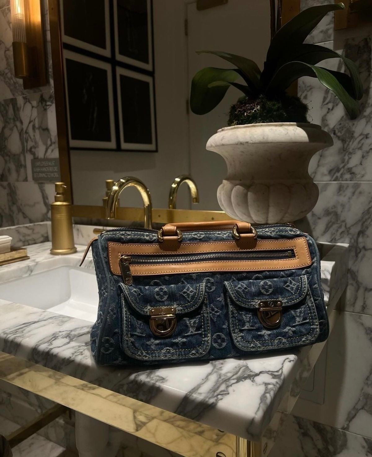 LOUIS VUITTON denim neo speedy