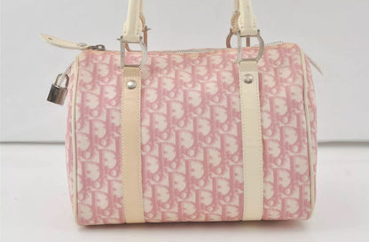 DIOR x John Galliano pink trotter Boston bag