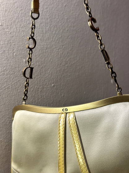 DIOR mini silk saddle bag