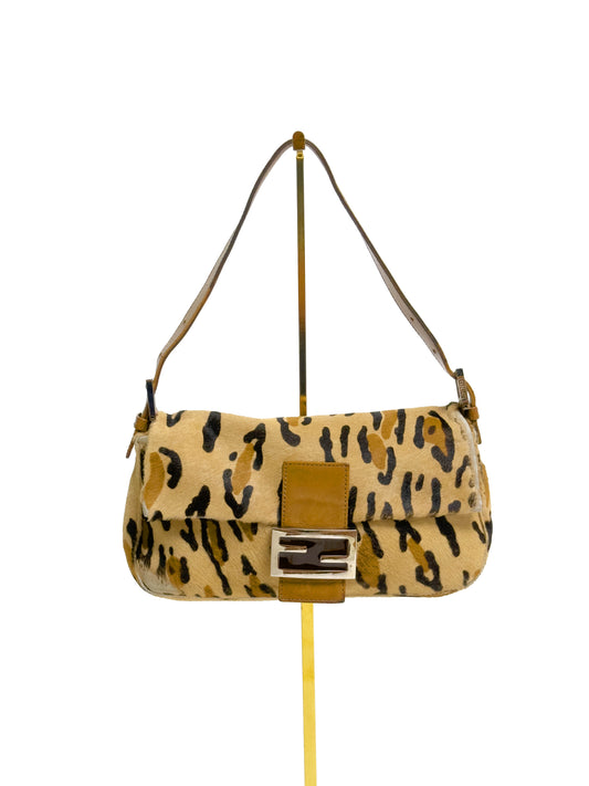 FENDI cheetah print baguette