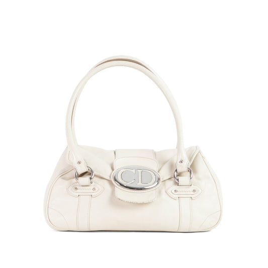 DIOR cream saint germaine leather flap bag