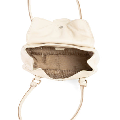 DIOR cream saint germaine leather flap bag