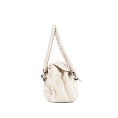 DIOR cream saint germaine leather flap bag